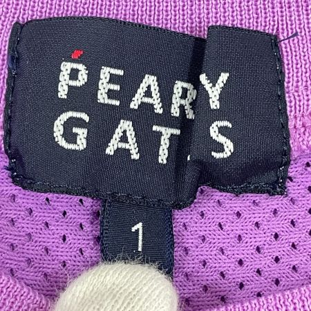  PEARLY GATES パーリーゲイツ ゴルフウェア レディース メッシュ半袖プルオーバー size1 055-121017 パープル