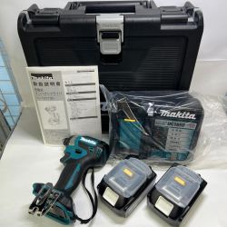 〇〇 MAKITA マキタ 充電式インパクトドライバ 18V 6Ah バッテリ2本 充電器 ケース付 TD173DRGX 未使用品 Sランク