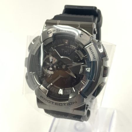  CASIO カシオ カシオ Gショック 腕時計 クォーツ 腕時計 GM-110BB シルバー x ブラック