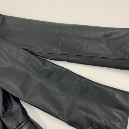  JIL SANDER ジルサンダー レザー テーラード ジャケット 46サイズ ブラック