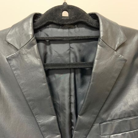  JIL SANDER ジルサンダー レザー テーラード ジャケット 46サイズ ブラック