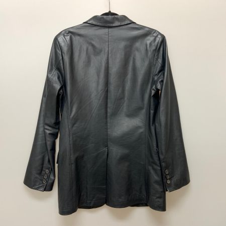  JIL SANDER ジルサンダー レザー テーラード ジャケット 46サイズ ブラック