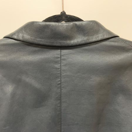  JIL SANDER ジルサンダー レザー テーラード ジャケット 46サイズ ブラック