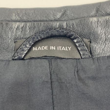  JIL SANDER ジルサンダー レザー テーラード ジャケット 46サイズ ブラック