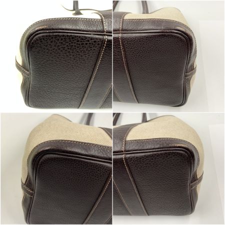  HERMES エルメス ガーデンパーティ PM 36cm トートバッグ ハンドバッグ ベージュ x ホワイト