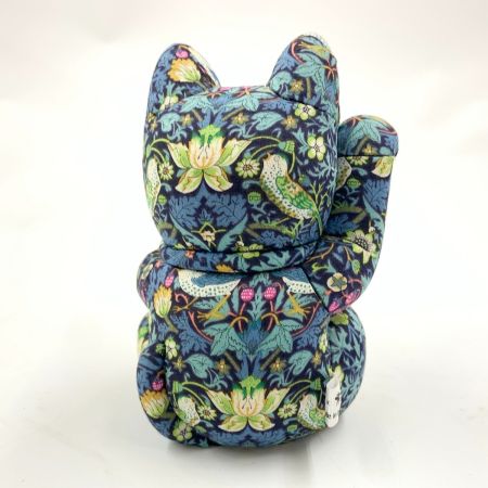   和樂×柿沼東光 リバティ ファブリックス 招き猫 人形