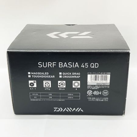  DAIWA ダイワ SURF BASIA 21 サーフベーシア 45QD 5号用 00067007 スピニングリール