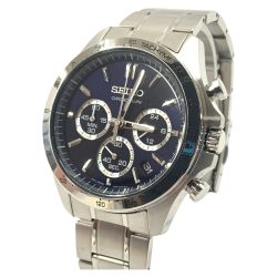 〇〇 SEIKO セイコー クロノグラフ クォーツ 腕時計 6T63-00D0 シルバー Bランク