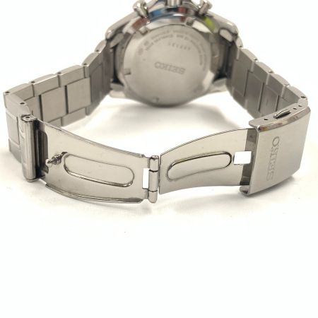  SEIKO セイコー クロノグラフ クォーツ 腕時計 6T63-00D0 シルバー