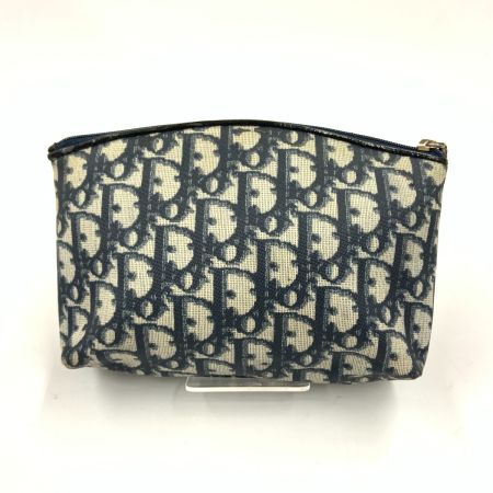  Christian Dior クリスチャンディオール トロッター コスメポーチ  化粧ポーチ ポーチ mc0023 ブルー