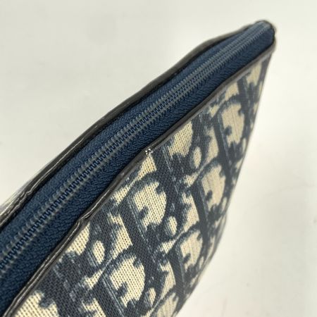  Christian Dior クリスチャンディオール トロッター コスメポーチ  化粧ポーチ ポーチ mc0023 ブルー