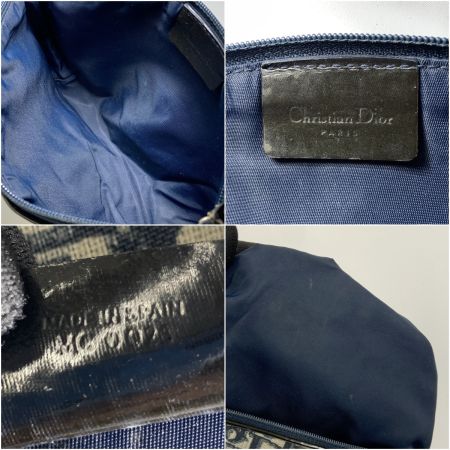  Christian Dior クリスチャンディオール トロッター コスメポーチ  化粧ポーチ ポーチ mc0023 ブルー