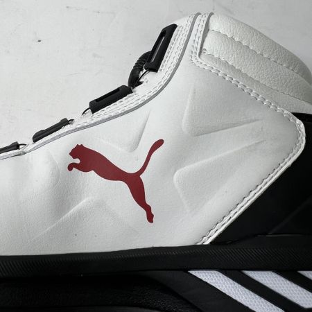  PUMA プーマ 安全靴 ライダー 2.0 ホワイト＆レッド ディスク ミッド ミドルカット RIDER 2.0 DISC MID 63.359.0 25.5cm ダイヤル式 ホワイト×レッド