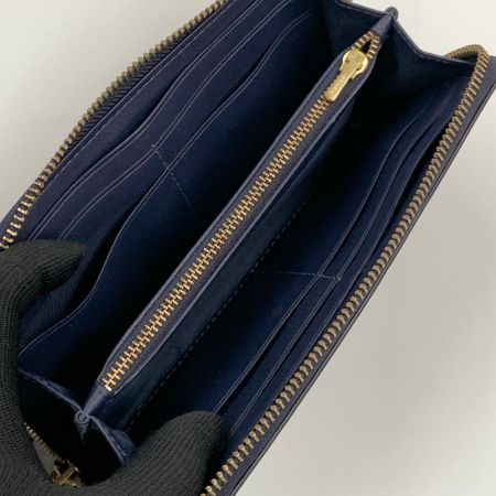  COACH コーチ エッセンシャル スリム アコーディオン ジップ ウォレット 長財布 CS032 ネイビー
