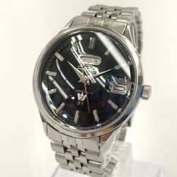 〇〇 CITIZEN シチズン クリスタルセブン  3針 33石 デイデイト 自動巻 腕時計 51401-Y  シルバーブラック Cランク