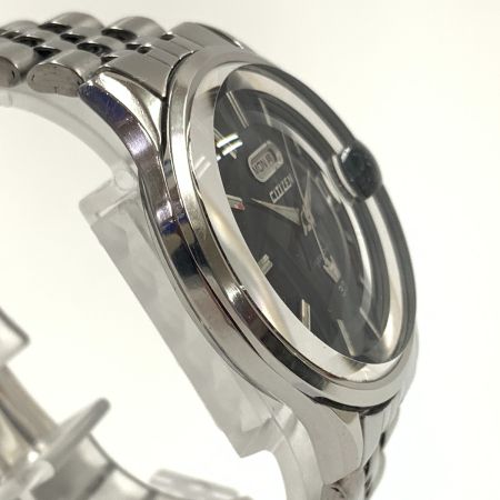  CITIZEN シチズン クリスタルセブン  3針 33石 デイデイト 自動巻 腕時計 51401-Y  シルバーブラック