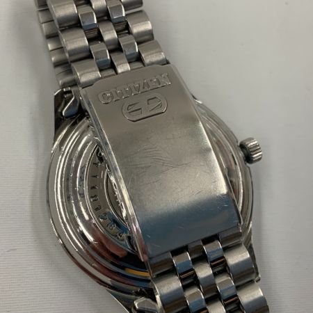  CITIZEN シチズン クリスタルセブン  3針 33石 デイデイト 自動巻 腕時計 51401-Y  シルバーブラック