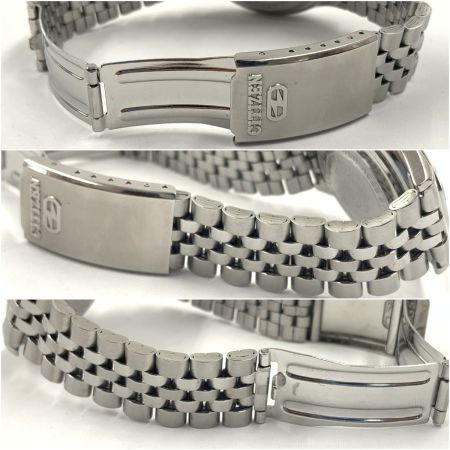  CITIZEN シチズン クリスタルセブン  3針 33石 デイデイト 自動巻 腕時計 51401-Y  シルバーブラック