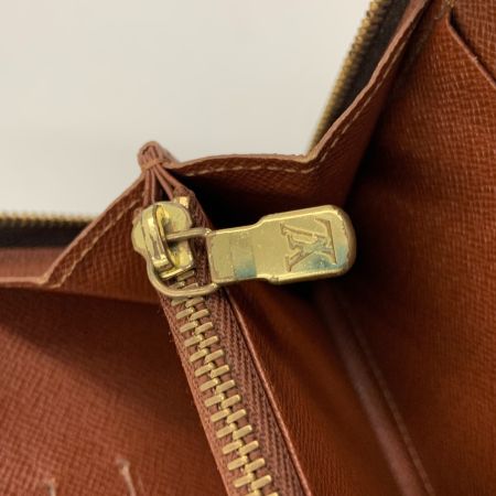  LOUIS VUITTON ルイヴィトン モノグラム ポルトモネ ジップ ラウンドファスナー長財布   M61727 ブラウン