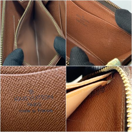  LOUIS VUITTON ルイヴィトン モノグラム ポルトモネ ジップ ラウンドファスナー長財布   M61727 ブラウン