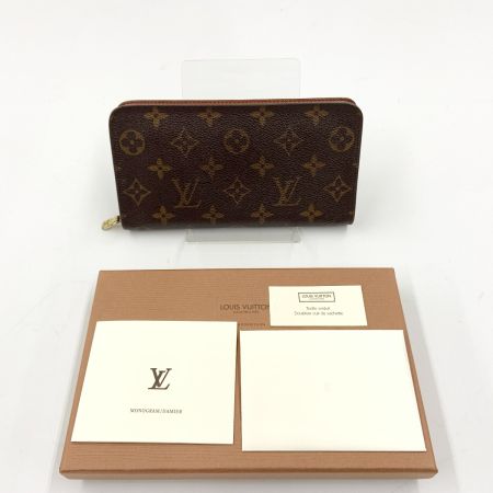  LOUIS VUITTON ルイヴィトン モノグラム ポルトモネ ジップ ラウンドファスナー長財布   M61727 ブラウン