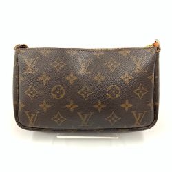 〇〇 LOUIS VUITTON ルイヴィトン モノグラム ポシェット アクセソワール 2WAYバッグ  M51980 ブラウン Bランク