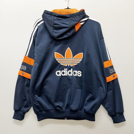  adidas アディダス メンズ トラックジャケット 万国旗タグ SIZE M ネイビー×オレンジ
