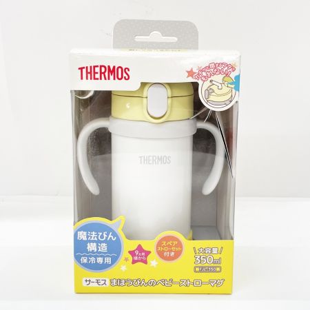  THERMOS サーモス まほうびんのベビーストローマグ 0.35L FJL-350 イエローホワイト 未使用品