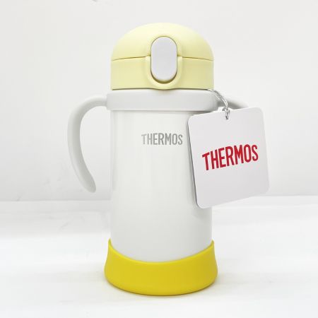  THERMOS サーモス まほうびんのベビーストローマグ 0.35L FJL-350 イエローホワイト 未使用品