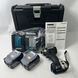 〇〇 MAKITA マキタ 充電式インパクトドライバ 18V 6Ah バッテリ2本 充電器 ケース付 TD173DRGXB ブラック 未使用品 Sランク