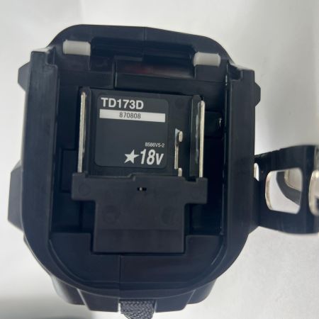  MAKITA マキタ 充電式インパクトドライバ 18V 6Ah バッテリ2本 充電器 ケース付 TD173DRGXB ブラック 未使用品