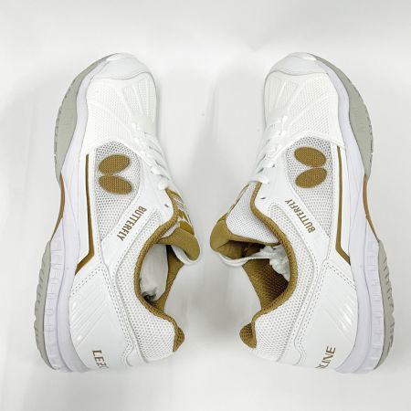  Butterfly バタフライ 卓球 シューズ レゾライン リフォネス SIZE 27cm 93620 ホワイト×ゴールド 未使用品
