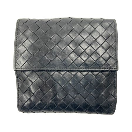  BOTTEGA VENETA ボッテガヴェネタ イントレチャート 2つ折り財布  382576-V0016-8806 ブラック