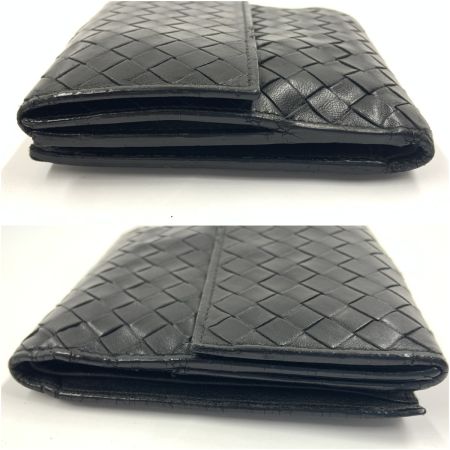  BOTTEGA VENETA ボッテガヴェネタ イントレチャート 2つ折り財布  382576-V0016-8806 ブラック