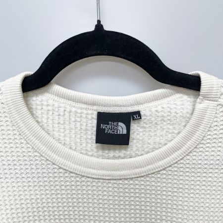  THE NORTH FACE ザノースフェイス メンズ ロングスリーブウォームワッフルクルー SIZE XL NT62032 アイボリー