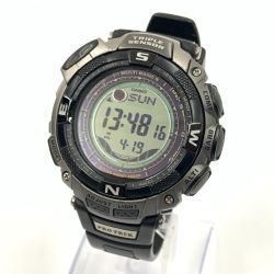 〇〇 CASIO カシオ PROTREK タフソーラー 電波腕時計 PRW-1500TJ ブラック Bランク