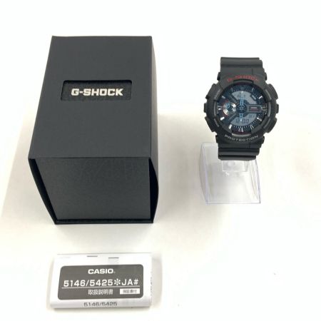  CASIO カシオ G-SHOCK Gショック クォーツ 腕時計  GA-110-1AJF ブラック
