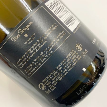  Dom Perignon ドンペリニョン CAMPAGNE Dom Perignon Vintage 2012 白 ドンペリ 750ml 12.5％ シャンパン 未開栓
