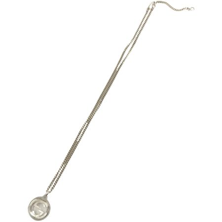  GUCCI グッチ インターロッキングG Ag 925 ロゴ ネックレス  シルバー