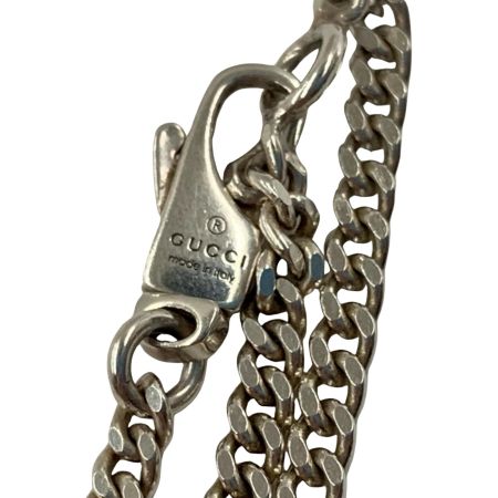  GUCCI グッチ インターロッキングG Ag 925 ロゴ ネックレス  シルバー