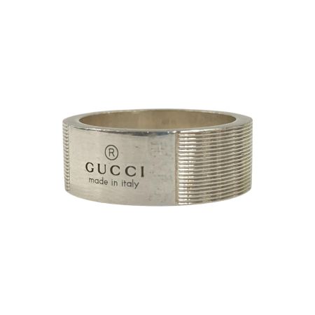  GUCCI グッチ ロゴ リング Ag 925 9.8g 17号 リング 指輪 シルバー