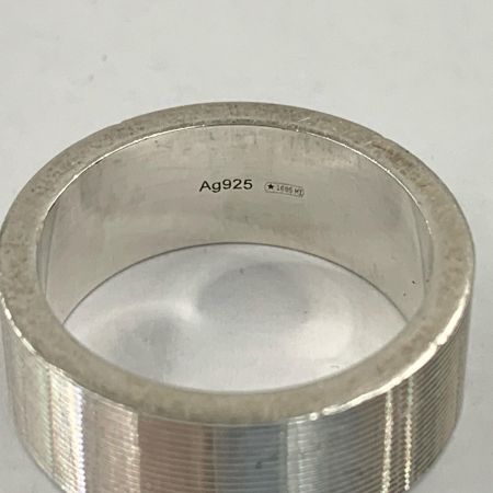  GUCCI グッチ ロゴ リング Ag 925 9.8g 17号 リング 指輪 シルバー