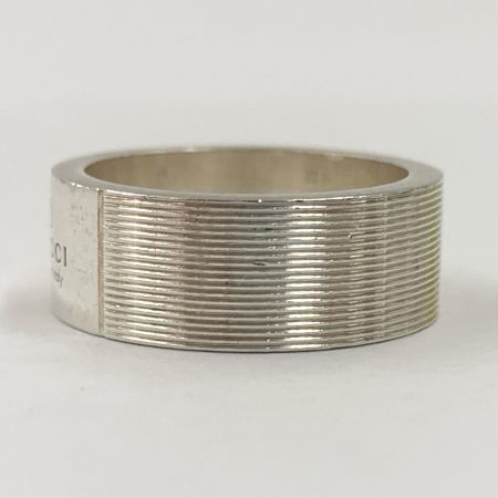  GUCCI グッチ ロゴ リング Ag 925 9.8g 17号 リング 指輪 シルバー