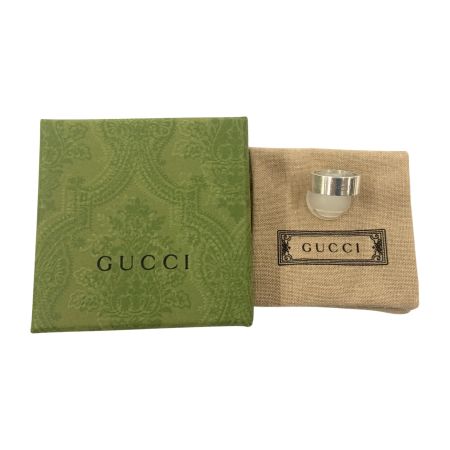  GUCCI グッチ ロゴ リング Ag 925 9.8g 17号 リング 指輪 シルバー