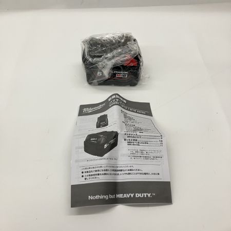  Milwaukee ミルウォーキー 5.0Ah バッテリー M18B5 未使用品