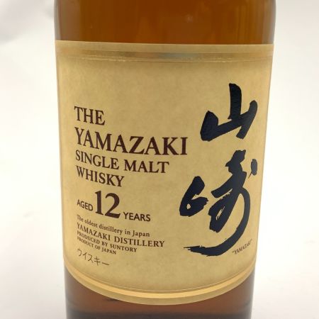 【北海道内限定発送】 SUNTORY サントリー  山崎 12年 シングルモルト 旧 700ml 国産ウイスキー 　 未開栓