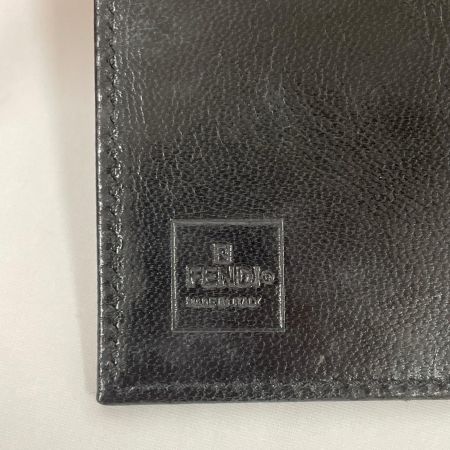  FENDI フェンディ ズッカ柄 キャンバス×レザー 長札入れ 2289-30159-099 ブラック
