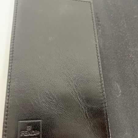  FENDI フェンディ ズッカ柄 キャンバス×レザー 長札入れ 2289-30159-099 ブラック