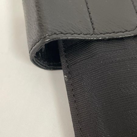  FENDI フェンディ ズッカ柄 キャンバス×レザー 長札入れ 2289-30159-099 ブラック