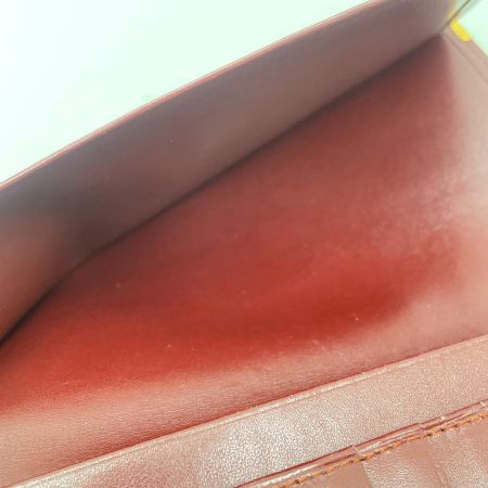  Cartier カルティエ 札入れ カードケース マストライン ボルドー